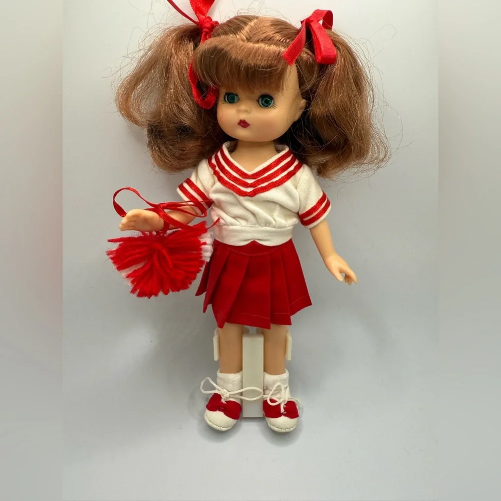 Vintage Effanbee 1988 Little Innocents Doll cheerleader Rare 20800 red white